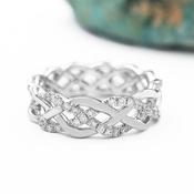 Celtic Knot Pavé Diamond Ring, From Ireland image