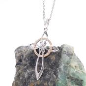 Elegant Two Tone Celtic Cross, From Ireland