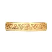 Engraved Trinity Knot Wedding Ring, From Ireland