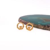 Gold Claddagh Stud Earrings, From Ireland