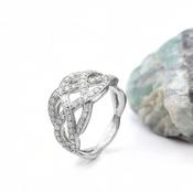 14K gold Diamond Celtic Knot Ring, From Ireland image