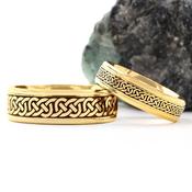 Eternal Celtic Knot Couples Ring Set, From Ireland