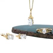 Luxury Diamond Trinity Knot Gift Set, From Ireland