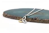 Two Tone Diamond Trinity Knot Gift Set, From Ireland