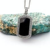Onyx Celtic Dog Tag, From Ireland image