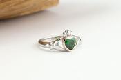 Sterling Silver &amp; 10k Irish Rose Gold Claddagh Ring, From Ireland image