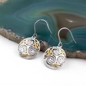 Triskele Drop Earrings, From Ireland