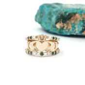 Fancy Diamond Claddagh Ring, From Ireland