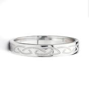 Engraved Celtic Knot Ring, From Ireland image