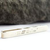 Sterling Silver Personalised Ogham Tie-Bars, From Ireland image