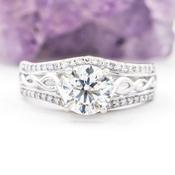 Diamond Celtic Knot Ring, From Ireland image