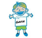 Party Gift Boy Labels image