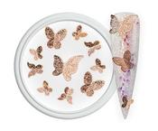 Nail Art Overlay 3D Butterfly Rose Gold image
