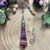 Pendulum Rainbow Fluroite Chakra Large | Buy Online in Ireland