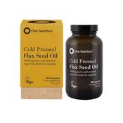 One Nutrition Cold Pressed Flax Seed Oil Capsules | Buy Online in Ireland