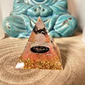 Crystal Orgonite Pyramid- Rose Quartz Butterfly | Buy Online in Ireland