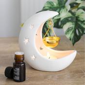Oil Burner White Crescent Moon | Buy Online in Ireland