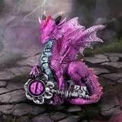 Figurine Keeper of the Key Dragon Purple | Buy Online in Ireland