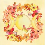 Altar Cloth Yellow Orange Triple Moon &amp; Butterflies | Buy Online in Ireland