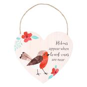 Wall Sign Robins Appear When Loved Ones Are Near | Buy Online in Ireland