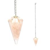 Pendulum Orgonite Rose Quartz Faceted | Buy Online in Ireland image