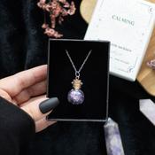 Necklace Amethyst Potion Bottle - Calming | Buy Online in Ireland image