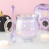 Mug Purple Glass Cauldron with Spoon | Buy Online in Ireland