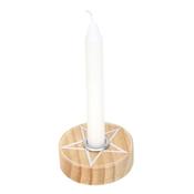 Spell Candle Holder Wooden Pentagram | Buy Online in Ireland image