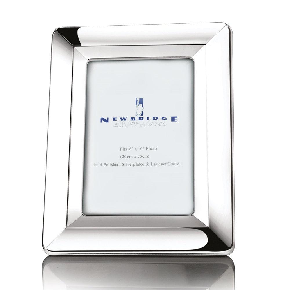 Newbridge Silverware Large Vartry Silver Plated Photo Frame 8x10 Size L Classic Bevelled Edge