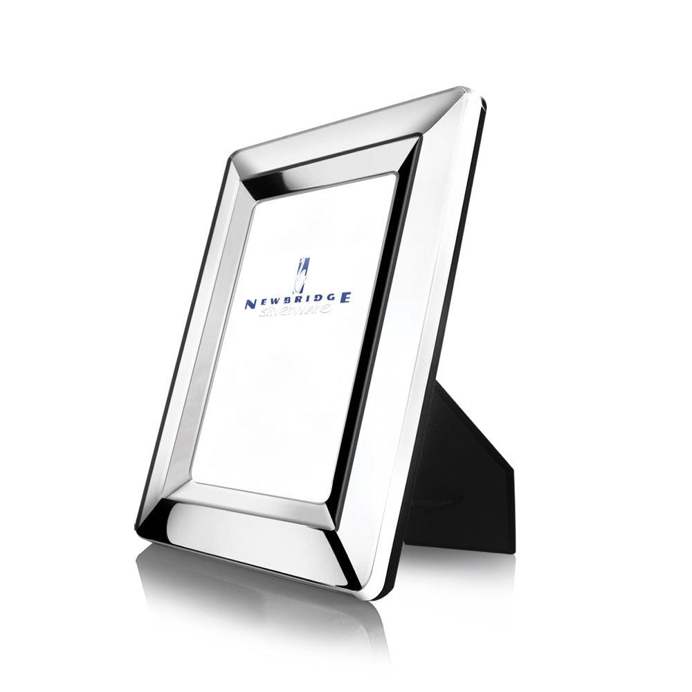 Newbridge Silver Vartry Photo Frame Size M 5X7 Classic Bevelled Edge Silver Plated