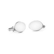 Silverplate Oval Cufflinks image