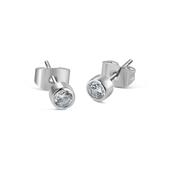 Childrens Clear Stone Stud Earrings image