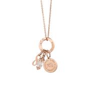 April Birthstone Pendant (Rose Gold) image