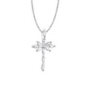 Cross Pendant with Clear Stones image