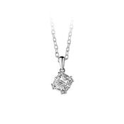 Square Drop with Clear Stone