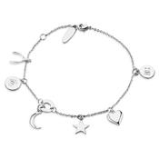 Silver Plated Bracelet Multi Charms image