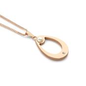 Rose Gold Plated Droplet Pendant image