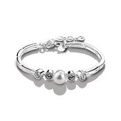 Cubic Zirconia &amp; Pearl Bracelet image
