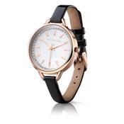 Ladies Watch Round Face Black image