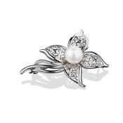 Pearl Floral Brooch image