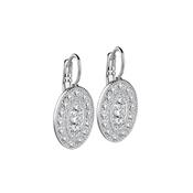 Oval Earrings with Clear Stones image