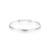 Sterling Silver Christening Bangle image