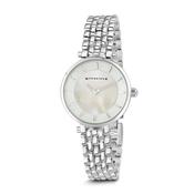 Ladies Silverplated Watch White Face image