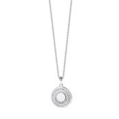 Circular Pendant with Clear Stones image
