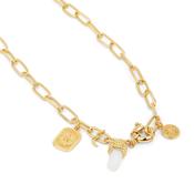 Gold Plated Necklace with Opalite Charm image