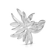 Silver Plated Leaf Brooch image