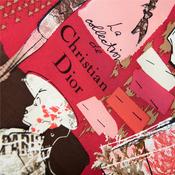Vintage Christian Dior 100% Boxed Silk Scarf image