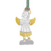 Gold &amp; Silver Plated Christmas Angel Decoration image
