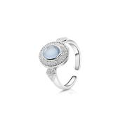 Ornate Ring with Light Blue Stone image