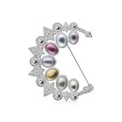 Brooch with Coloured Stones image